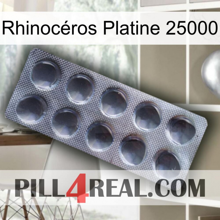 Rhinocéros Platine 25000 30
